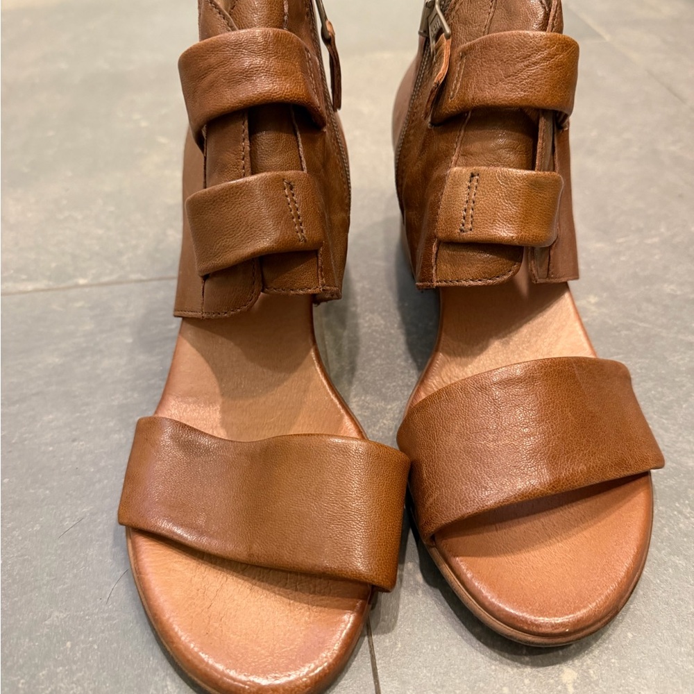 Miz Mooz Brown Leather Sandals